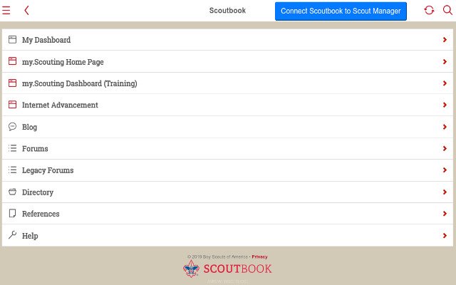 Scout Manager ze sklepu internetowego Chrome do uruchomienia z OffiDocs Chromium online