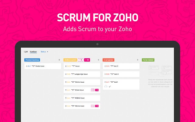 Scrum for Zoho  from Chrome web store to be run with OffiDocs Chromium online