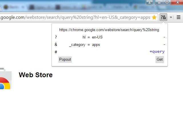 Search API Query String Parser  from Chrome web store to be run with OffiDocs Chromium online