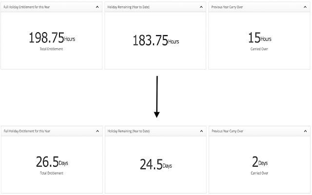 Select HR for Days  from Chrome web store to be run with OffiDocs Chromium online