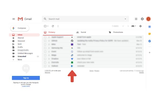 Sender Icons for Gmail™  from Chrome web store to be run with OffiDocs Chromium online