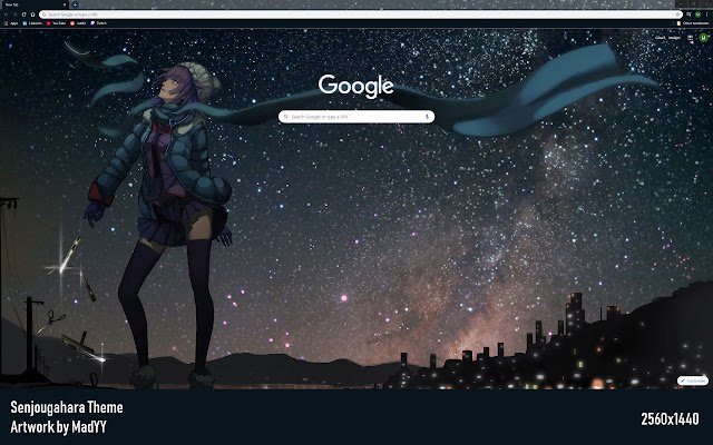 Senjougahara | Starry Night  from Chrome web store to be run with OffiDocs Chromium online