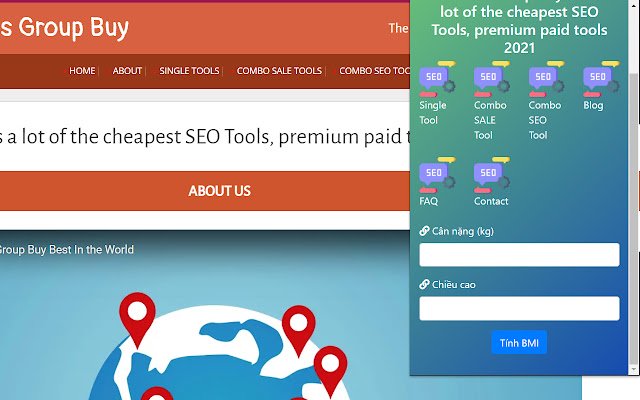 Seo tools Group buy  BMI  from Chrome web store to be run with OffiDocs Chromium online