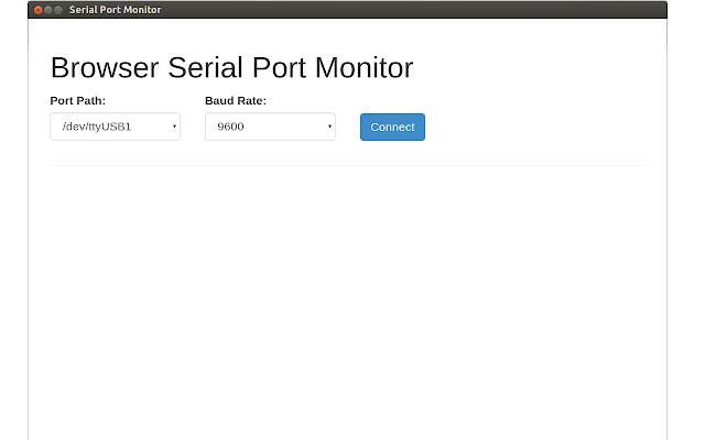 Serial Monitor  from Chrome web store to be run with OffiDocs Chromium online