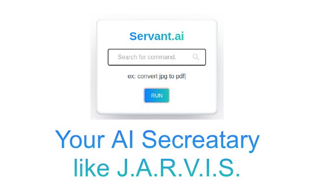 Servant AI da Chrome Web Store será executado com o OffiDocs Chromium online