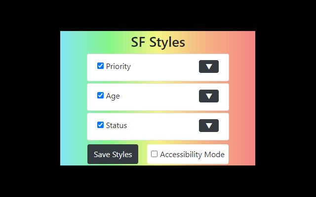 SF Styles  from Chrome web store to be run with OffiDocs Chromium online