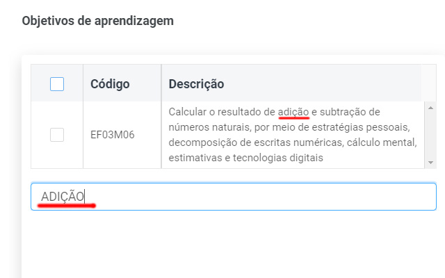 SGP filtro planos de aula  from Chrome web store to be run with OffiDocs Chromium online