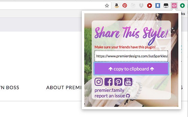 Share My Style  from Chrome web store to be run with OffiDocs Chromium online