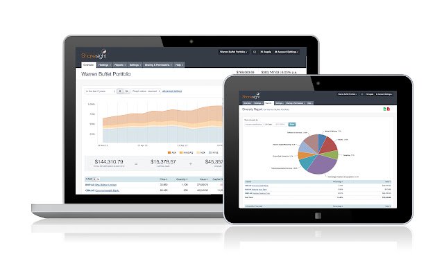 Sharesight Stock Manager  from Chrome web store to be run with OffiDocs Chromium online