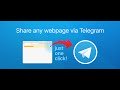 Share via Telegram  from Chrome web store to be run with OffiDocs Chromium online