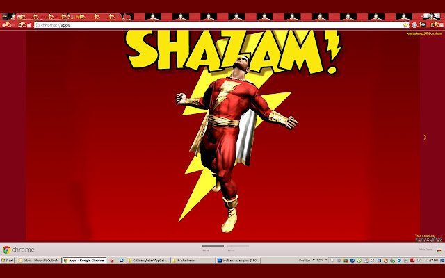 Shazam w kolorze czerwonym ze sklepu internetowego Chrome do uruchomienia z OffiDocs Chromium online