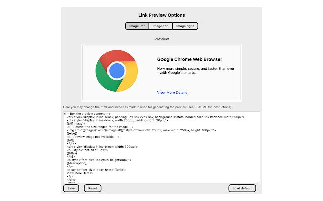 Shift Link Preview  from Chrome web store to be run with OffiDocs Chromium online