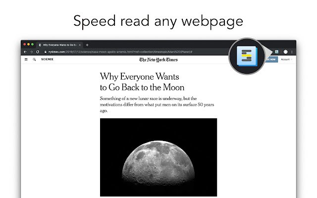 ShiftReader Speed Read the Web  from Chrome web store to be run with OffiDocs Chromium online