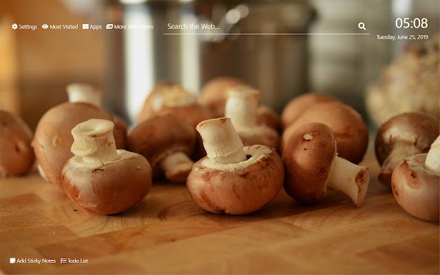 Shiitake Mushrooms Wallpaper HD New Tab Theme  from Chrome web store to be run with OffiDocs Chromium online