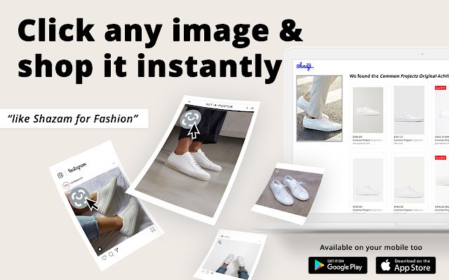 Shnap Visual Search for Fashion  from Chrome web store to be run with OffiDocs Chromium online