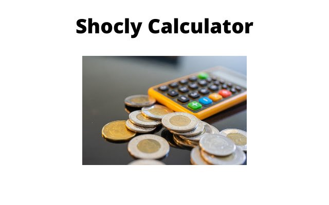 shocly Calculator  from Chrome web store to be run with OffiDocs Chromium online