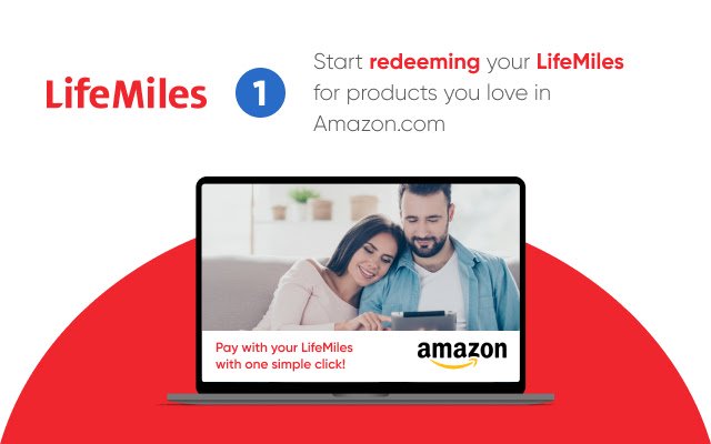 Shop on Amazon.com with LifeMiles  from Chrome web store to be run with OffiDocs Chromium online