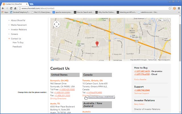 ShoreTel Sky Web Dialer  from Chrome web store to be run with OffiDocs Chromium online