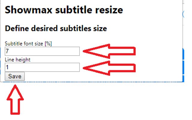 ShowmaxSubtitleResizer  from Chrome web store to be run with OffiDocs Chromium online