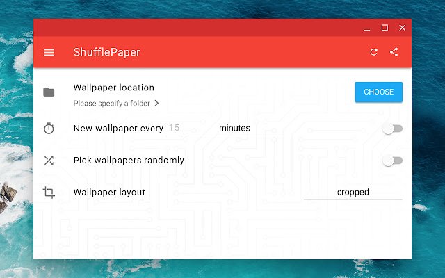 ShufflePaper Randomize your wallpapers  from Chrome web store to be run with OffiDocs Chromium online