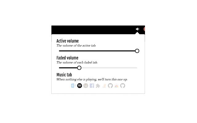 Simple Audio Fader  from Chrome web store to be run with OffiDocs Chromium online