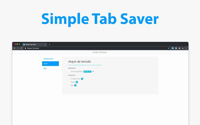 Simple Tab Saver  from Chrome web store to be run with OffiDocs Chromium online