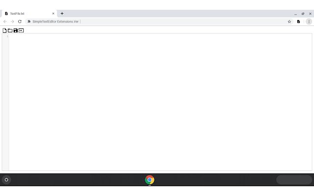 SimpleTextEditor  from Chrome web store to be run with OffiDocs Chromium online