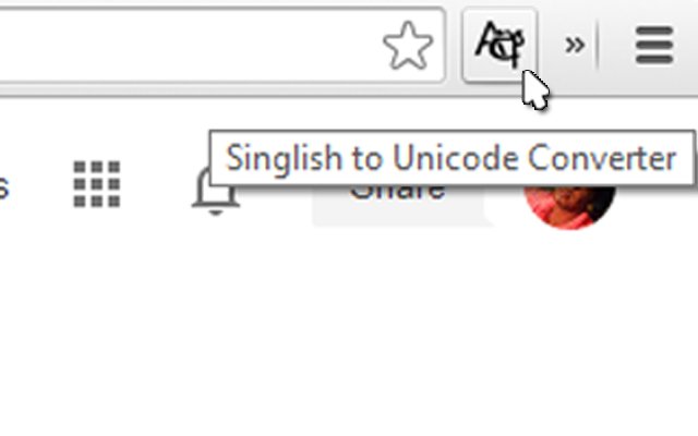 Singlish to Unicode Converter  from Chrome web store to be run with OffiDocs Chromium online