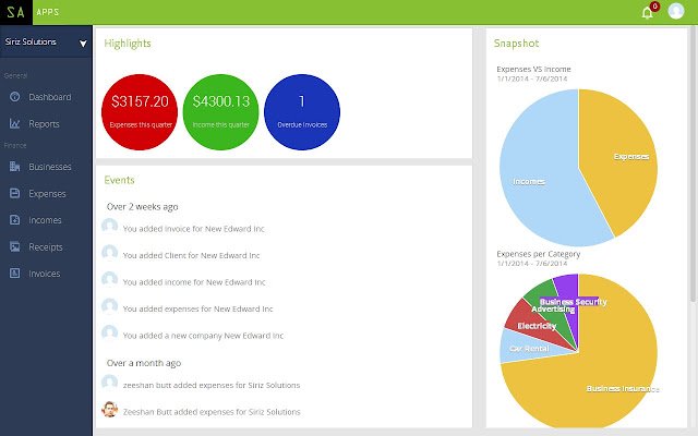 Siriz Apps  from Chrome web store to be run with OffiDocs Chromium online