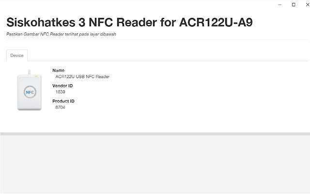 Siskohatkes 3 NFC Reader  from Chrome web store to be run with OffiDocs Chromium online