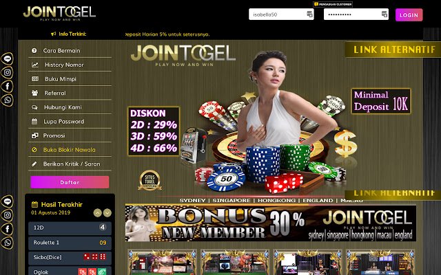 Situs Togel Terpercaya JoinTogel  from Chrome web store to be run with OffiDocs Chromium online