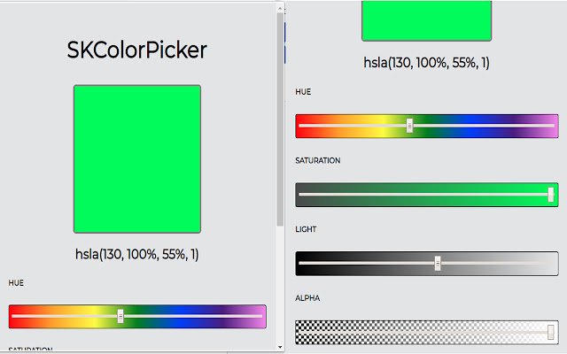 SKColorPicker  from Chrome web store to be run with OffiDocs Chromium online