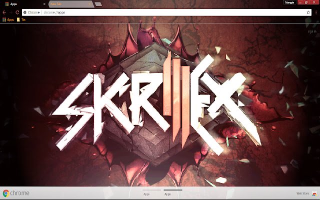 Skrillex 1366*768  from Chrome web store to be run with OffiDocs Chromium online