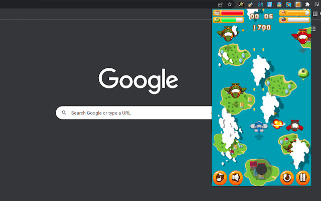 Sky Fighter Game  from Chrome web store to be run with OffiDocs Chromium online
