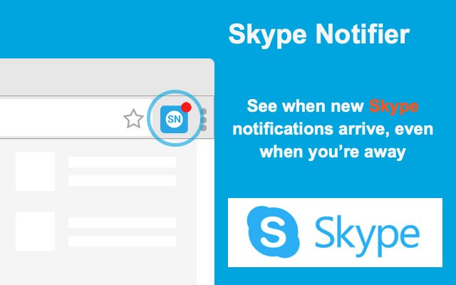 Skype Web Notification for Skype Web  from Chrome web store to be run with OffiDocs Chromium online