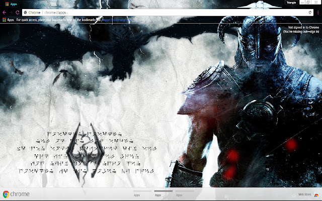 Skyrim Best fit 1366x768 מחנות האינטרנט של Chrome להפעלה עם OffiDocs Chromium מקוון