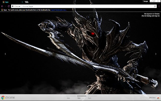 Skyrim Sword 1366x768  from Chrome web store to be run with OffiDocs Chromium online