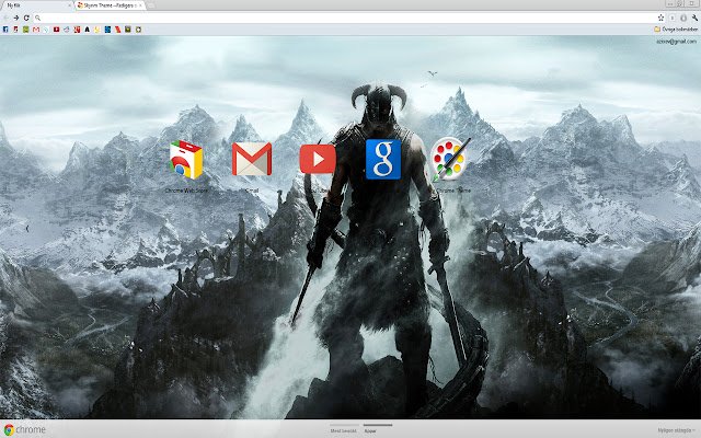 Skyrim Theme  from Chrome web store to be run with OffiDocs Chromium online