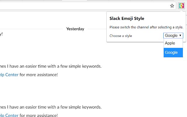 Slack Emoji Switcher  from Chrome web store to be run with OffiDocs Chromium online