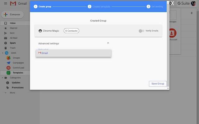 Sleek  from Chrome web store to be run with OffiDocs Chromium online