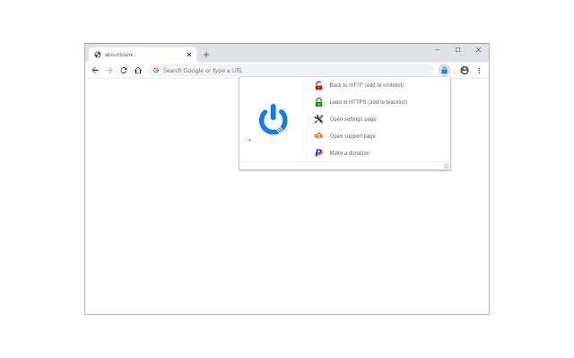 Smart HTTPS  from Chrome web store to be run with OffiDocs Chromium online