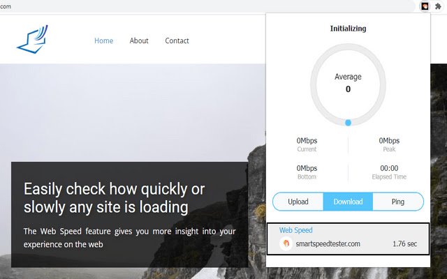 SmartSpeedTester  from Chrome web store to be run with OffiDocs Chromium online