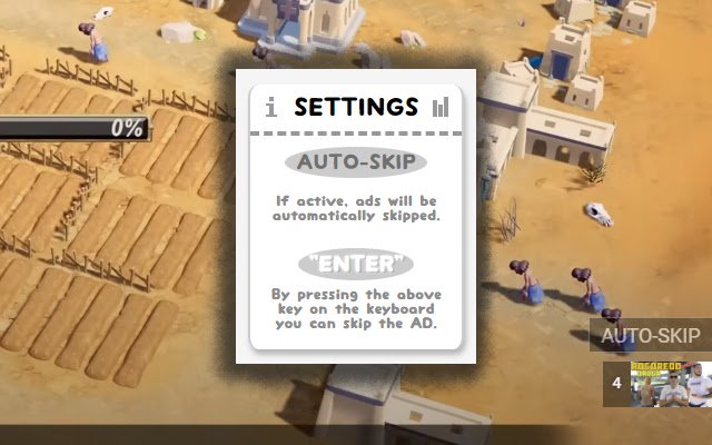 Smart YouTube ADs Auto Skipper de Chrome web store se ejecutará con OffiDocs Chromium en línea