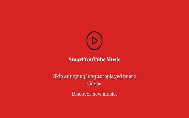 SmartYouTube Music  from Chrome web store to be run with OffiDocs Chromium online