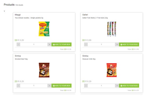 Snackbox In Rands  from Chrome web store to be run with OffiDocs Chromium online