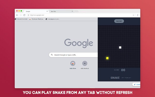 Snake Game Offline on Google Chrome  from Chrome web store to be run with OffiDocs Chromium online