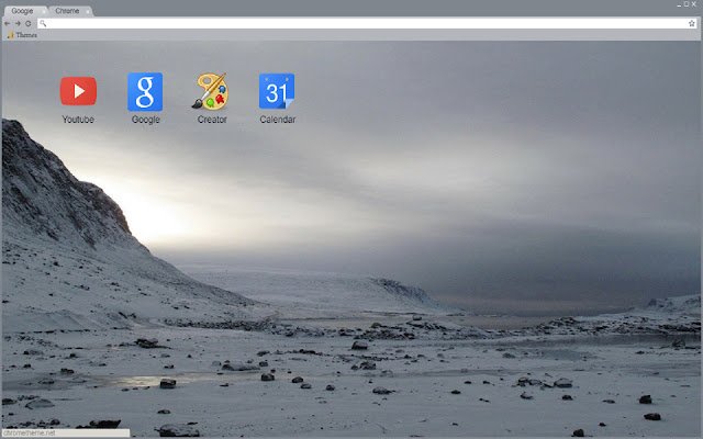 Snowy Landscape Theme 1366x768 mula sa Chrome web store na tatakbo sa OffiDocs Chromium online