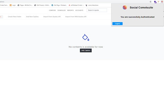 Social Cometsuite  from Chrome web store to be run with OffiDocs Chromium online