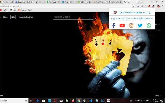 socialMedia Traveller  from Chrome web store to be run with OffiDocs Chromium online