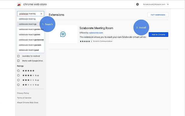 Solaborate Scheduler  from Chrome web store to be run with OffiDocs Chromium online